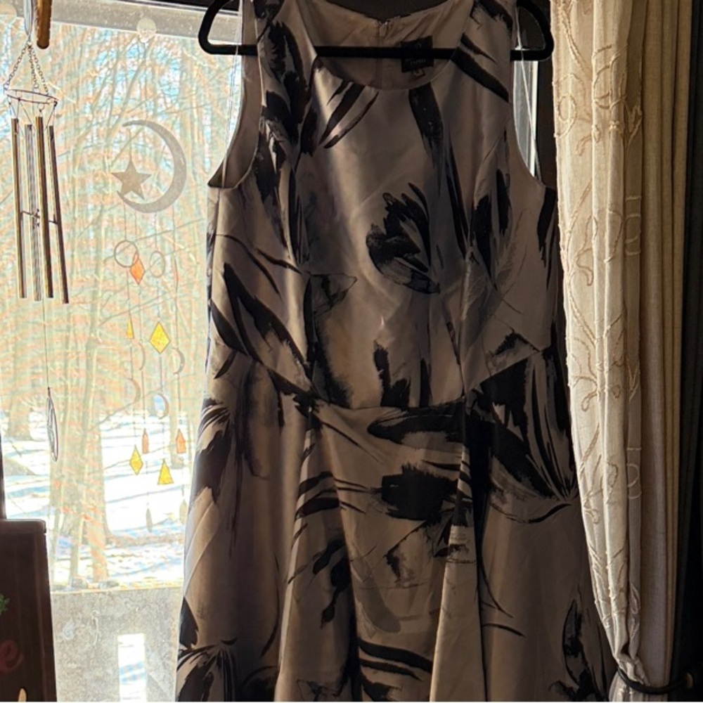 Adrianna Papell Elegant Light Blue and Navy High/Low Women's Dress